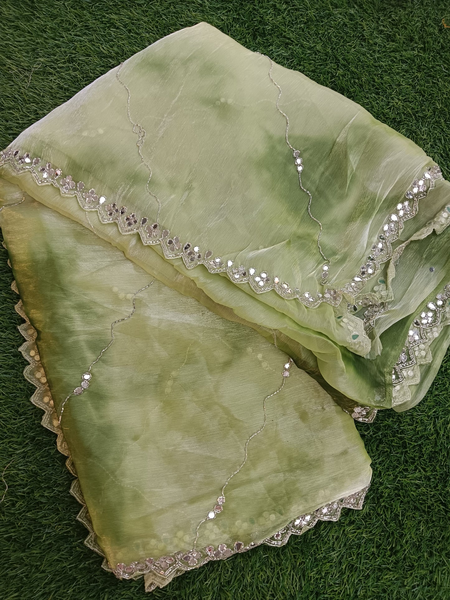 Glass Tissue Saree