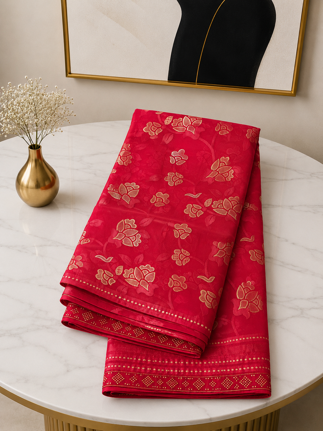 Pure Brasso Silk Saree! ✨