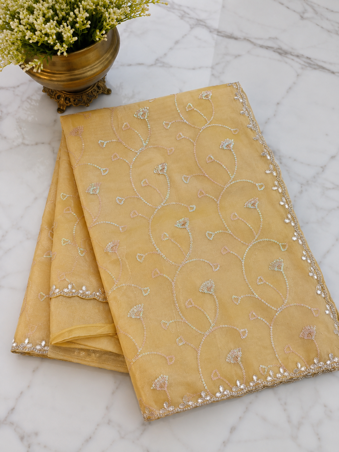 Glass Tissue Saree