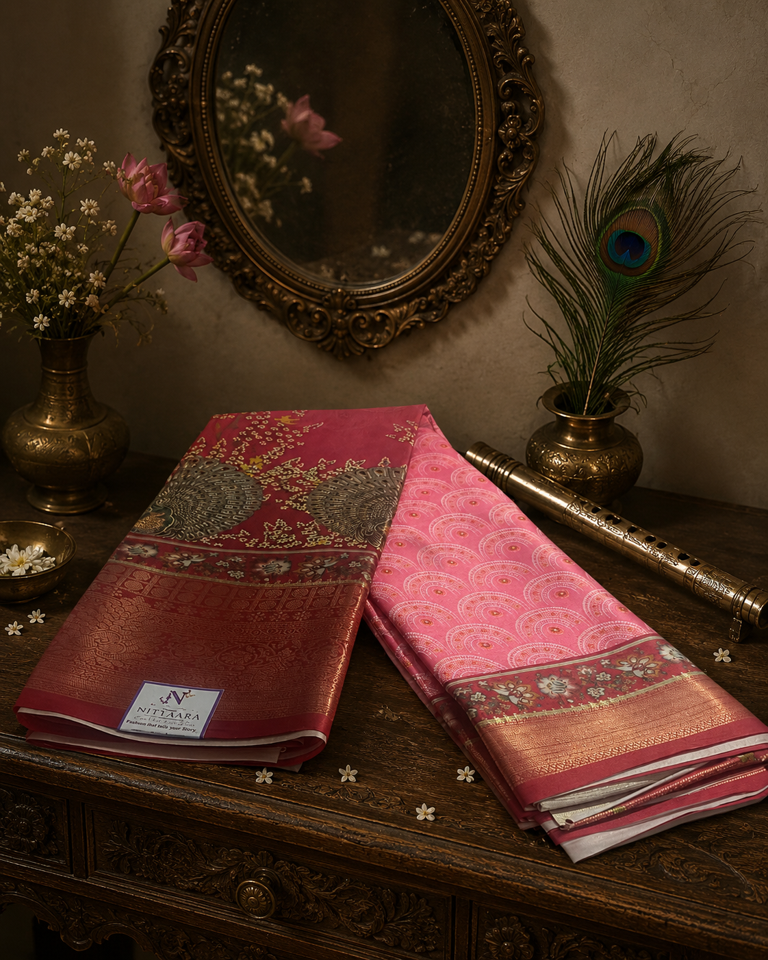 Moss Silk Saree