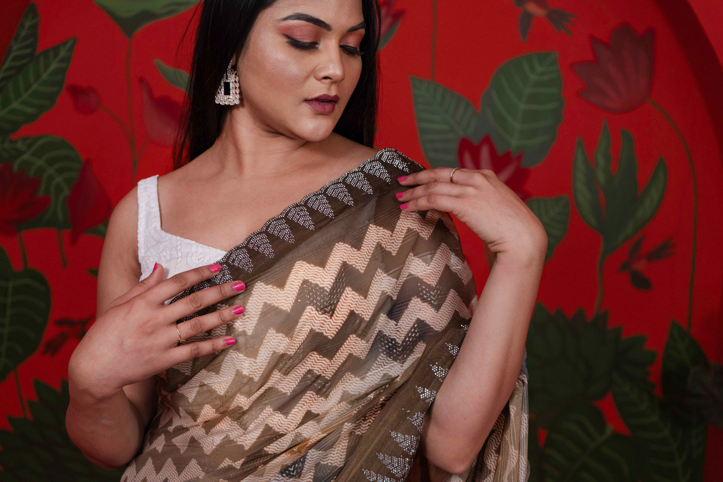 Chiffon Designer Saree