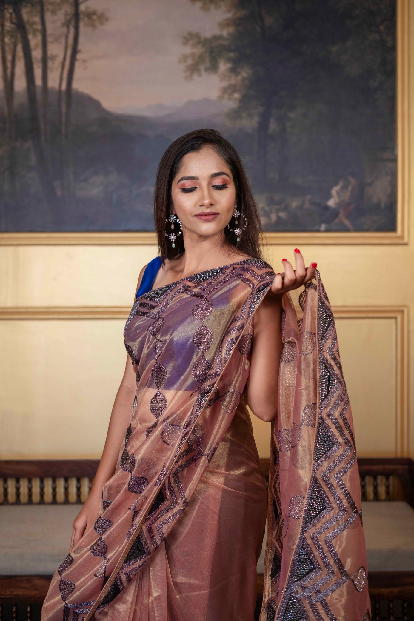 Shimmer Tissue Saree