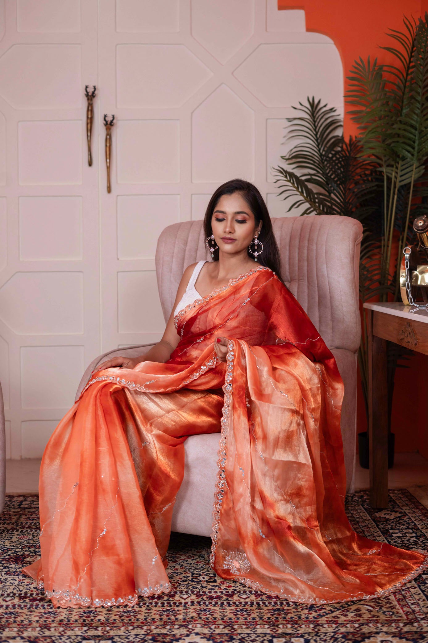 Glass Tissue Saree