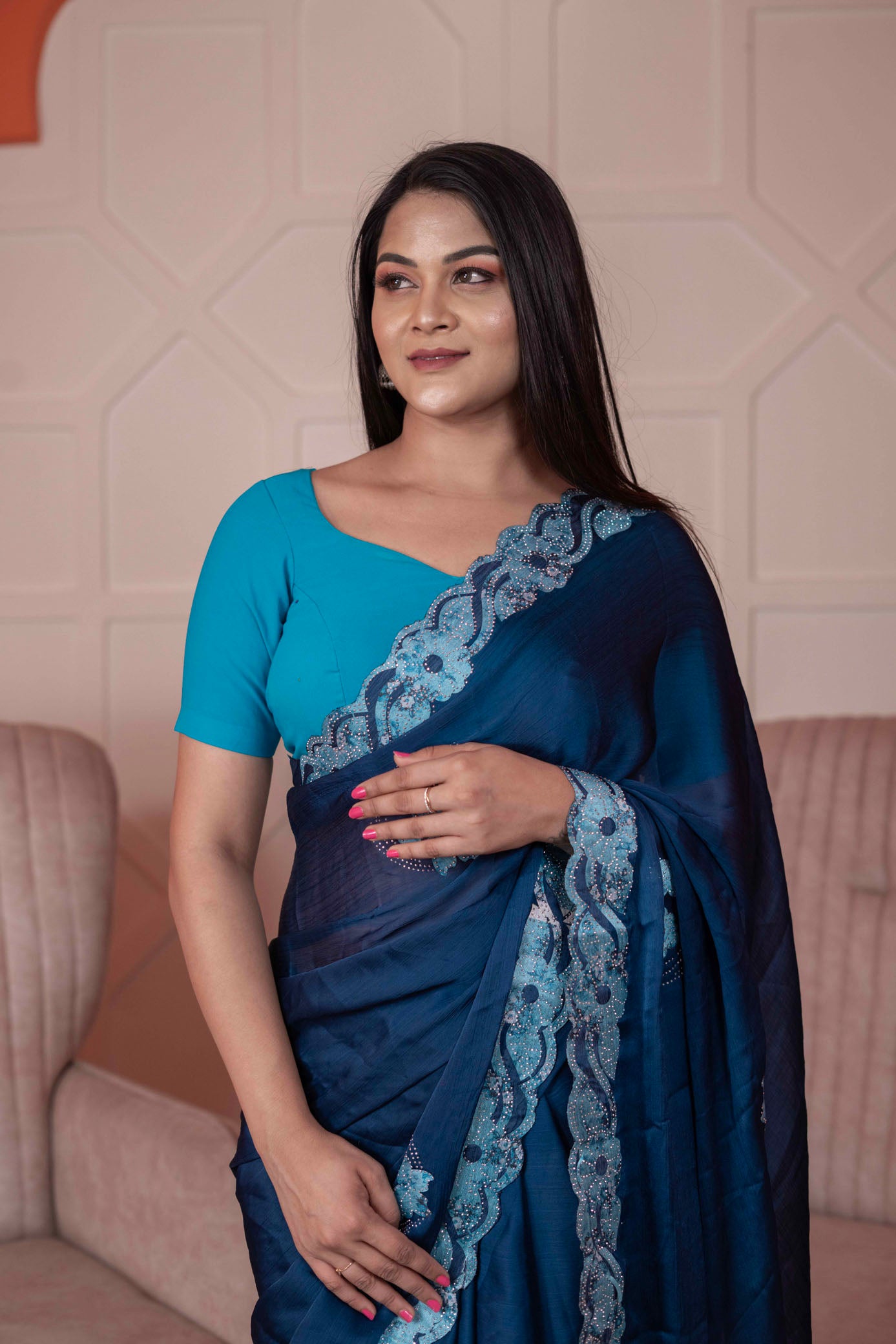 Chiffon Designer Saree
