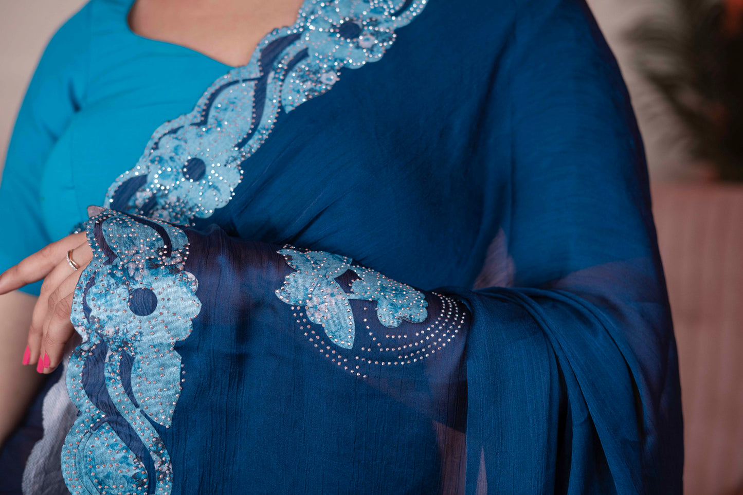 Chiffon Designer Saree