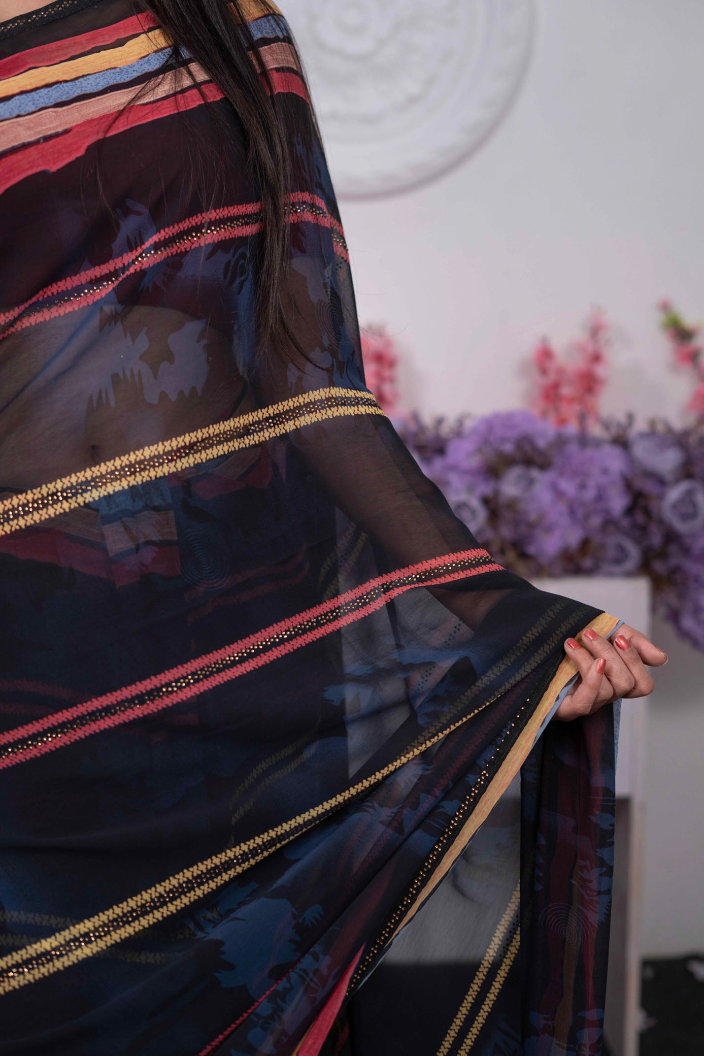 Chiffon Designer Sarees