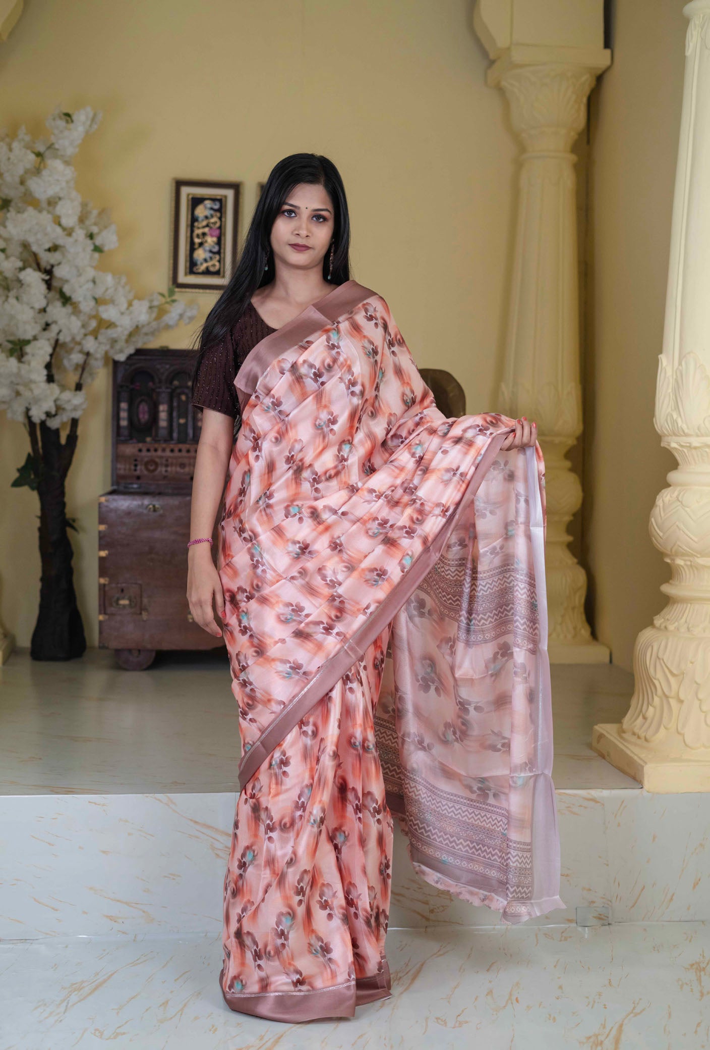 Moss Silk Saree