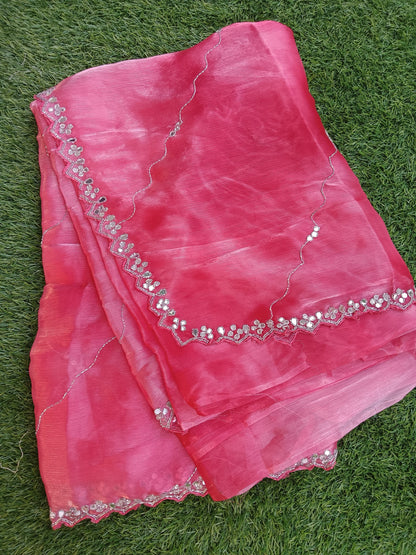 Glass Tissue Saree