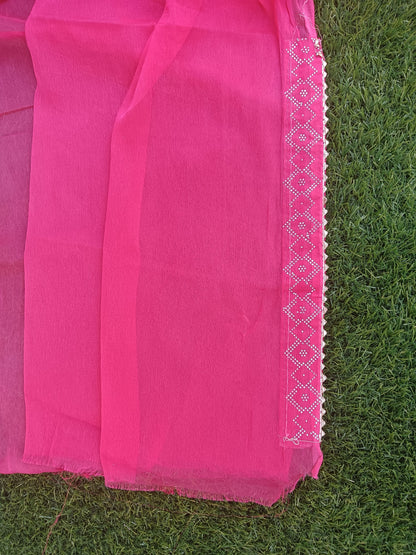 Pure Georgette  Designer Saree