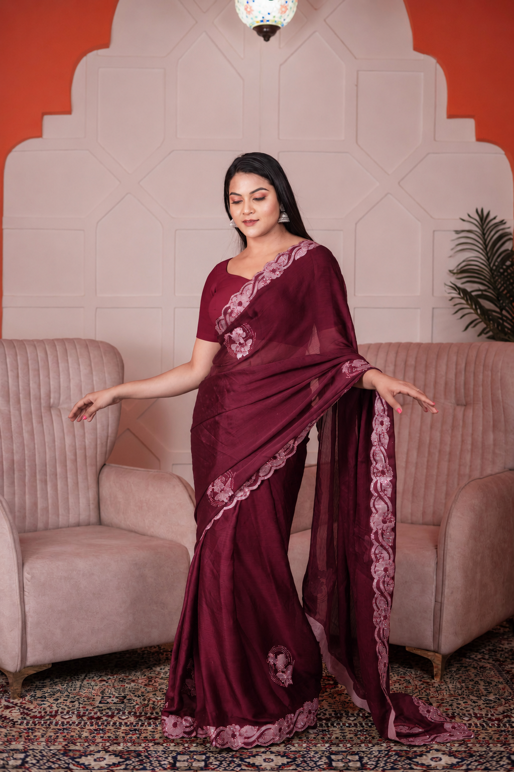 Chiffon Designer Saree