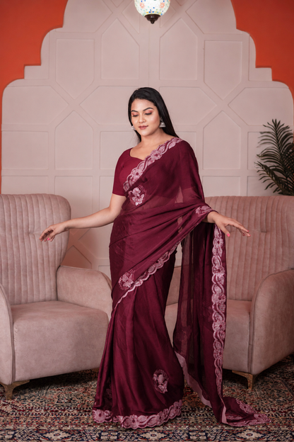 Chiffon Designer Saree