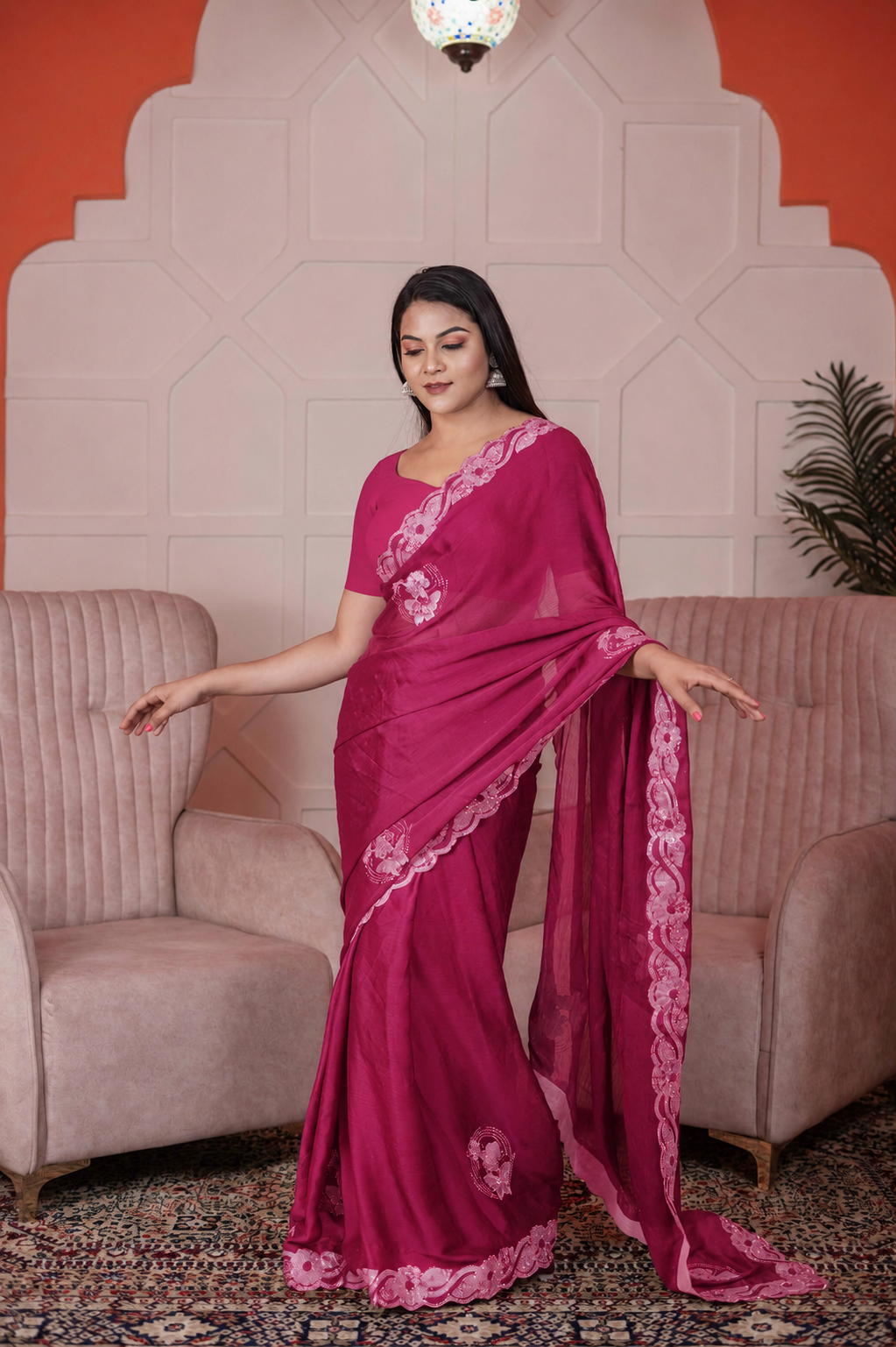 Chiffon Designer Saree