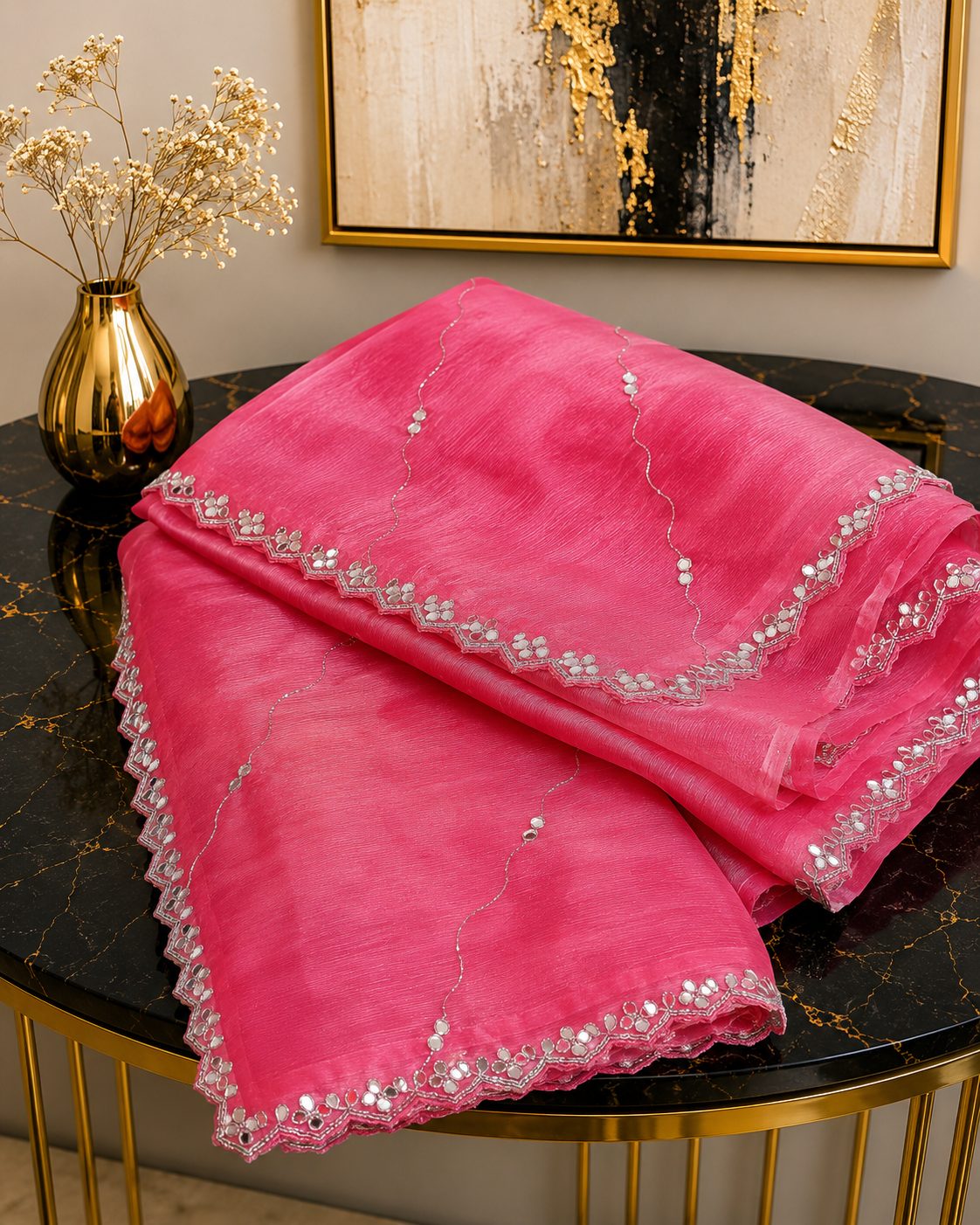 Glass Tissue Saree