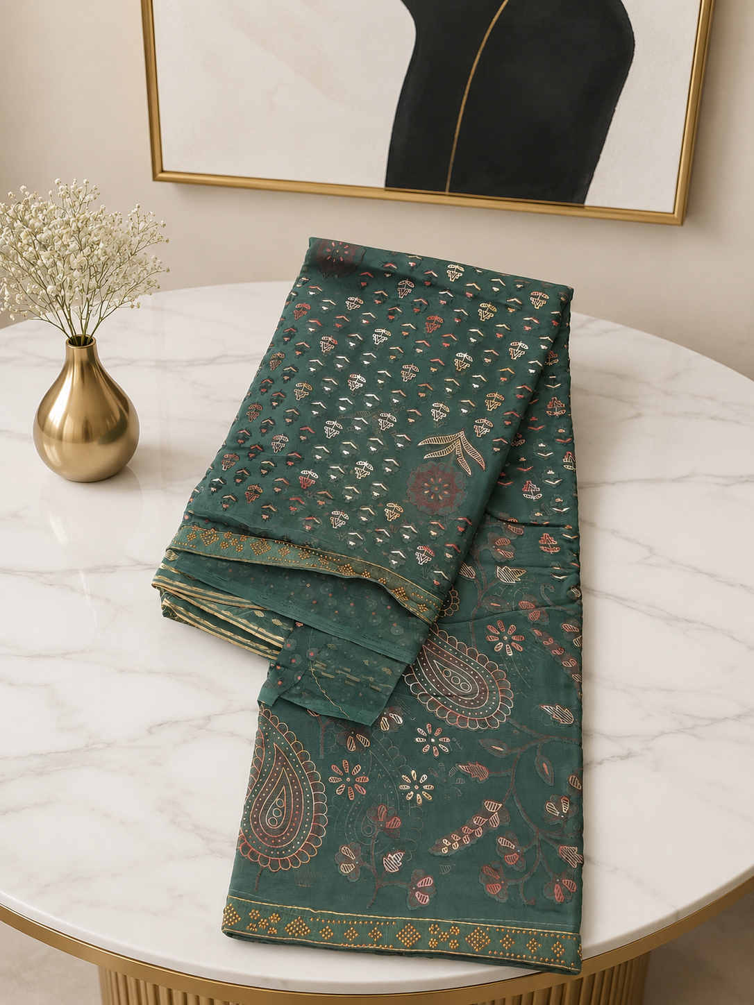 Pure Brasso Silk Saree! ✨