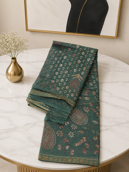Pure Brasso Silk Saree! ✨