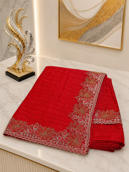 Soft Shimmer Chiffon Saree