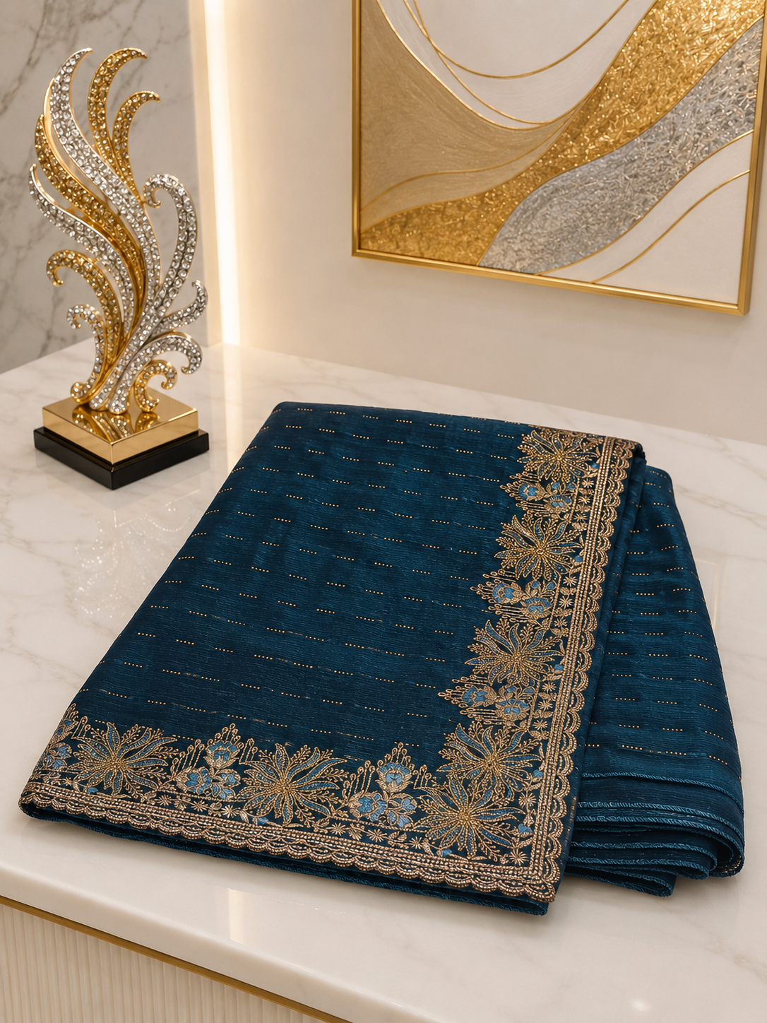 Soft Shimmer Chiffon Saree