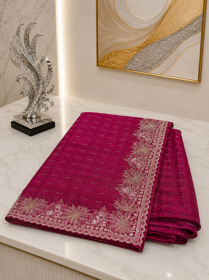 Soft Shimmer Chiffon Saree