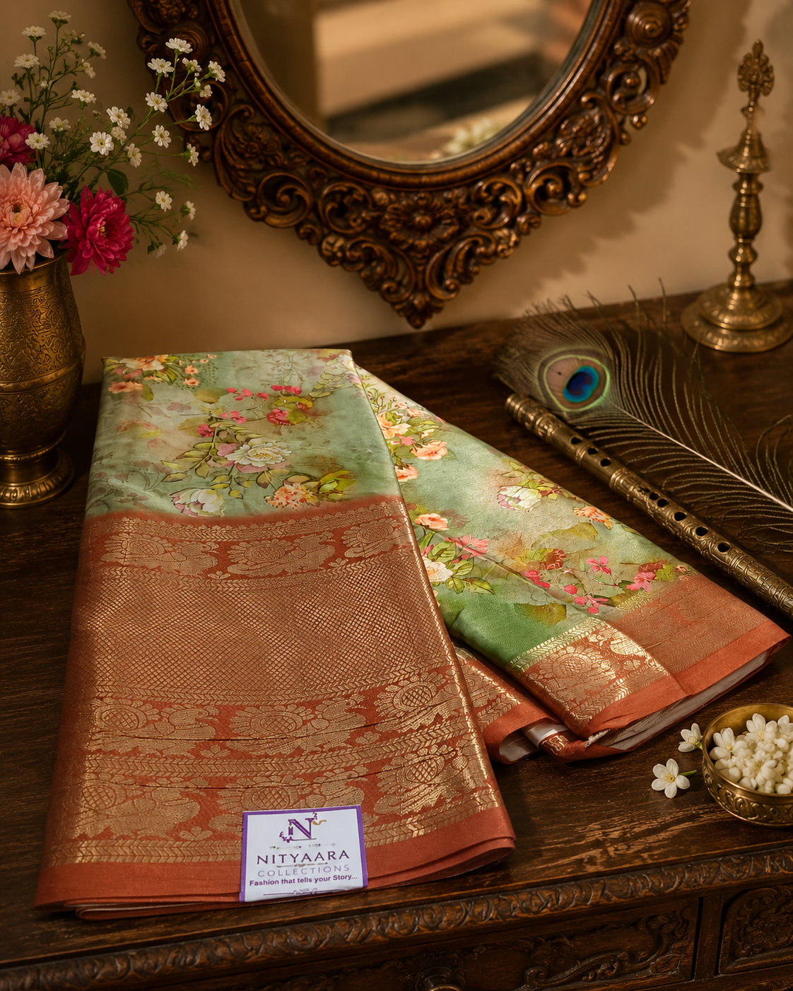 Moss Silk Saree