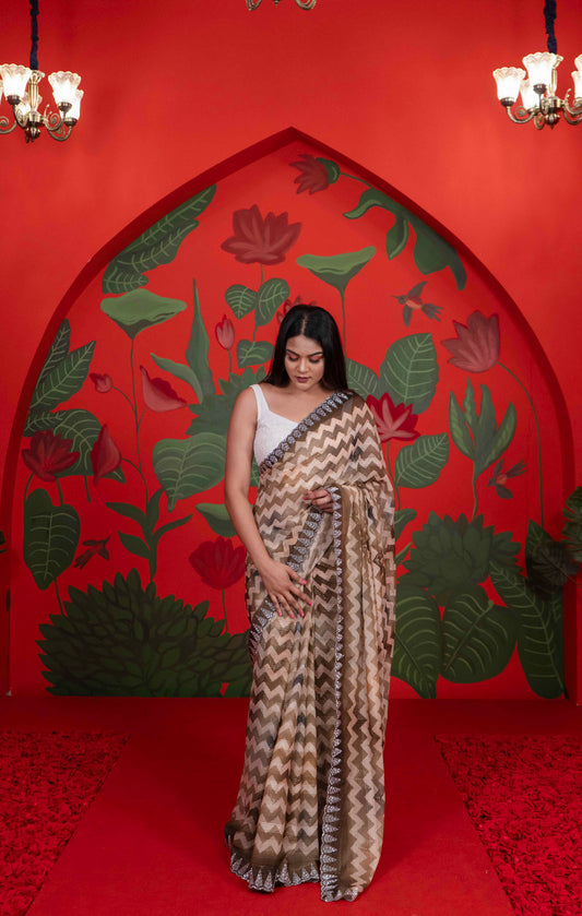 Chiffon Designer Saree