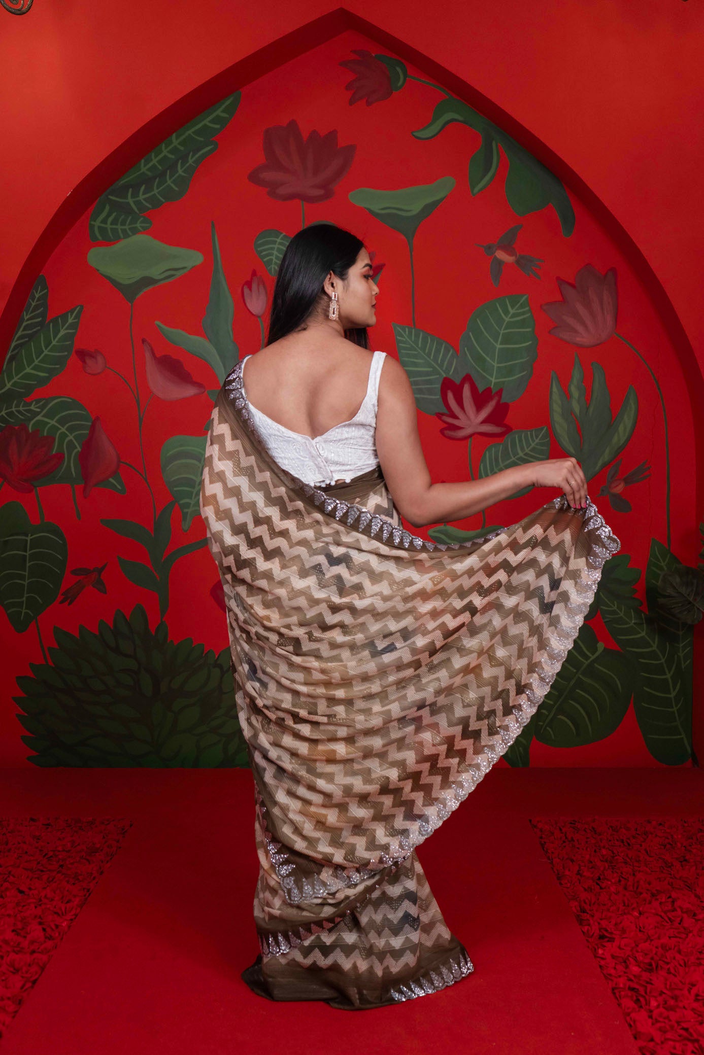 Chiffon Designer Saree