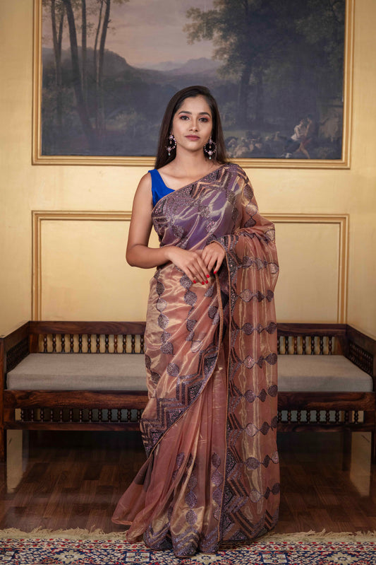 Shimmer Tissue Saree
