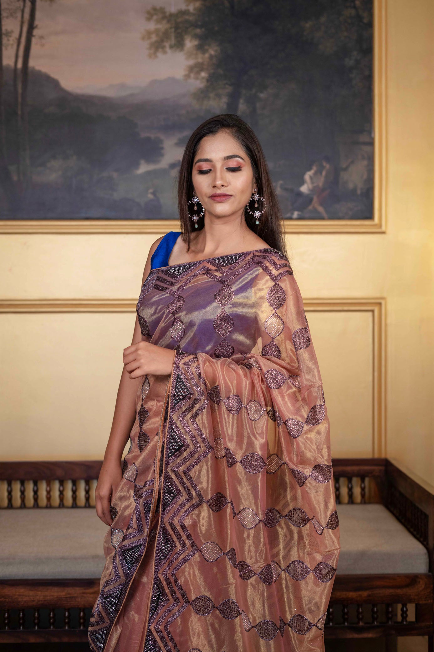 Shimmer Tissue Saree
