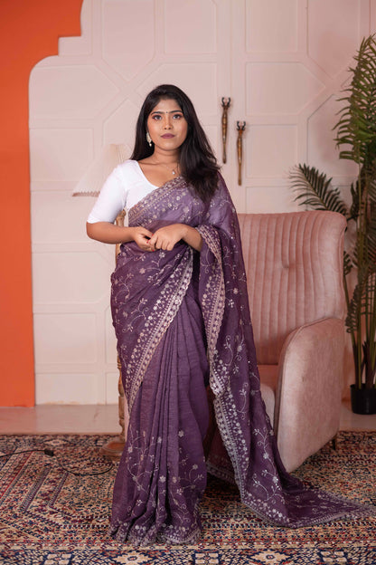 Burberry Silk  Saree