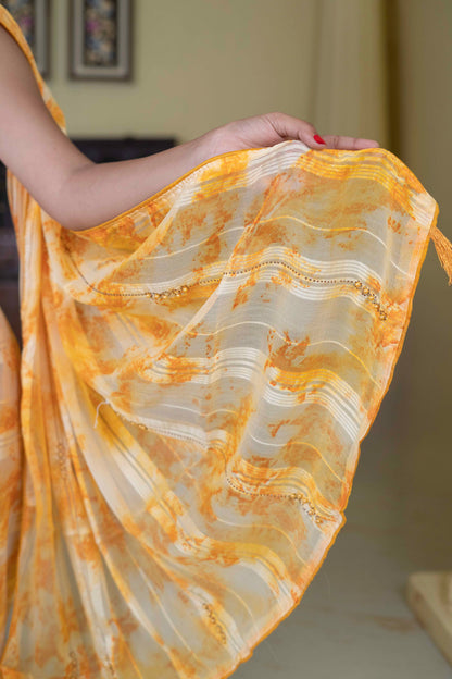 Chiffon Designer Saree