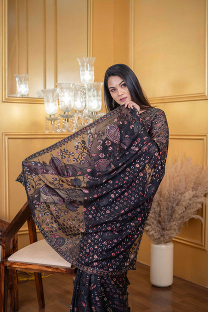 Pure Brasso Silk Saree! ✨