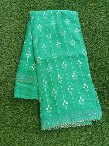 Pure Georgette  Designer Saree