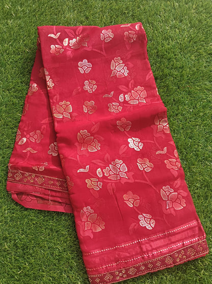 Pure Brasso Silk Saree! ✨