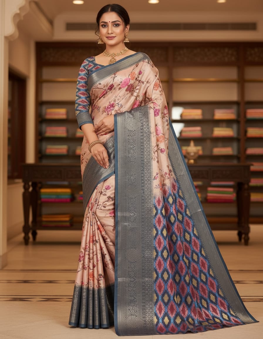 Moss Silk Saree