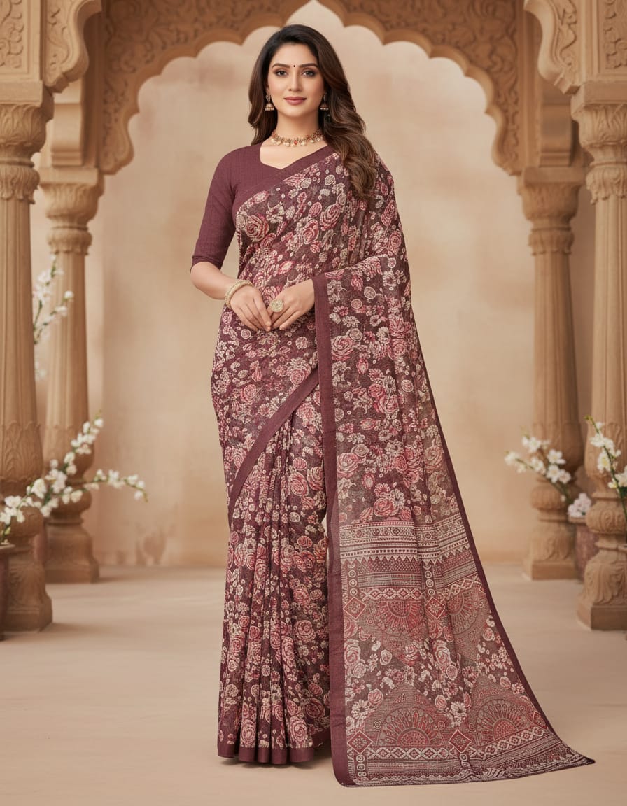 Moss Silk Saree